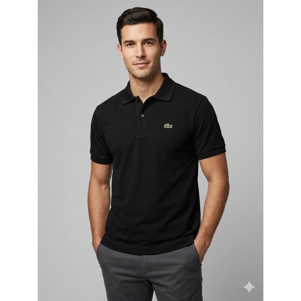 Lacoste Men’s Black Polo Shirt Size 6